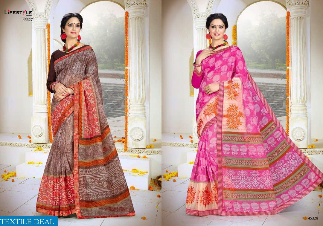 lifestyle kalamkari cotton vol-4 Wholesale Cottton Ethnic Saree